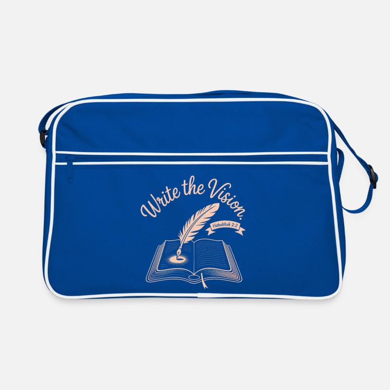 Write the Vision: Book & Feather Retro Bag