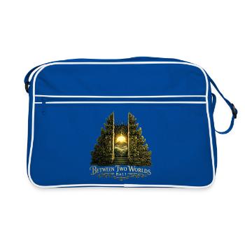 Entre Deux Mondes – Porte du Temple Mystique de Bali - Sac Retro - bleu/blanc - Devant