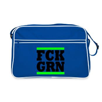 Fck grn - Sac Retro - bleu/blanc - Devant