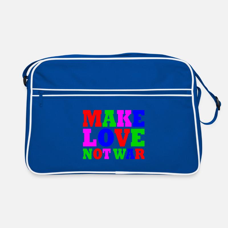Make love not war Retro Bag