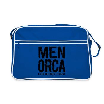 Minorque, Îles Baléares, Espagne, Mer Méditerranée - Sac Retro - bleu/blanc - Devant