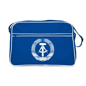 Armoiries DDR (blanc) - Sac Retro - bleu/blanc - Devant