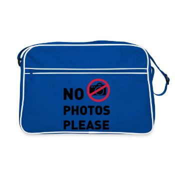 pas de photos, pas de photos, VIP - Sac Retro - bleu/blanc - Devant