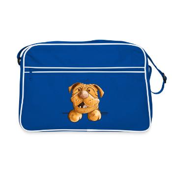 Happy Dogue de Bordeaux - Sac Retro - bleu/blanc - Devant