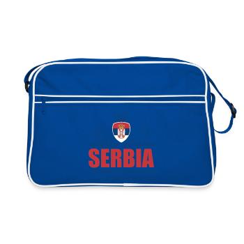 SERBIE - Sac Retro - bleu/blanc - Devant