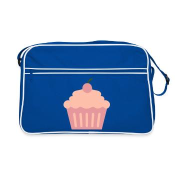 Cupcake - Retro Bag - blue/white - Front