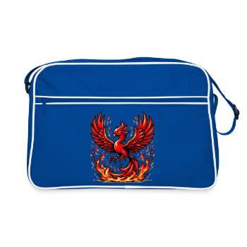 Phénix rouge - Sac Retro - bleu/blanc - Devant
