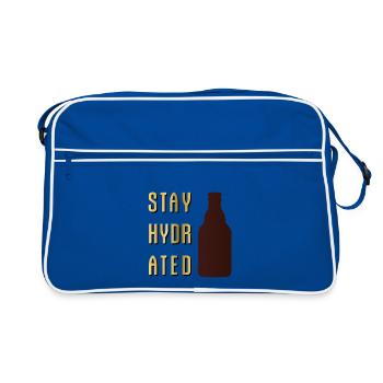Restez hydraté Stubbi Steinie Beer Party - Sac Retro - bleu/blanc - Devant