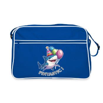 Jaw-some Celebration - Retro Bag - blue/white - Front