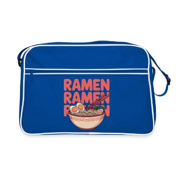 Ramen Noodle Bowl Food Lover - Retro Bag - blue/white - Front