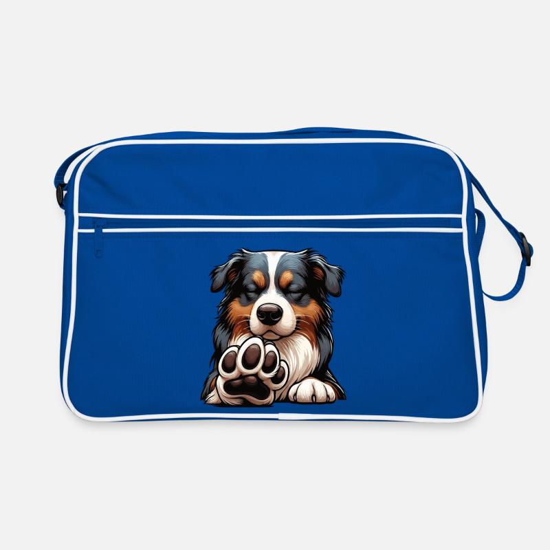 Australian Shepherd Aussie Aussiebesitzer Aussies Retro Tasche