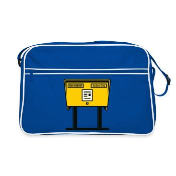 Boîte aux lettres jaune Munich - Sac Retro - bleu/blanc - Devant