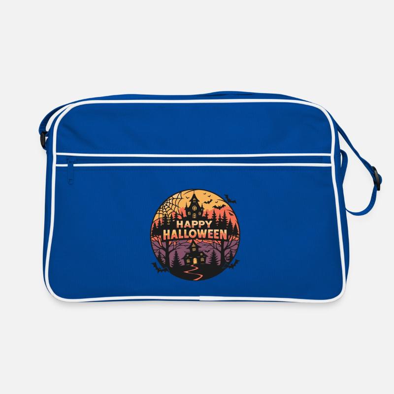 Halloween Ghostly Castle Retro Bag