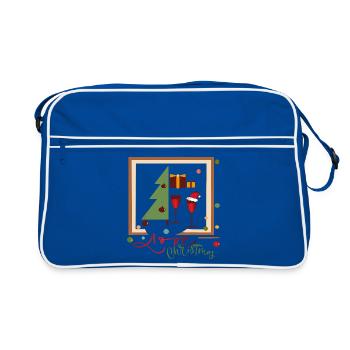 Magie hivernale de Noël - Sac Retro - bleu/blanc - Devant