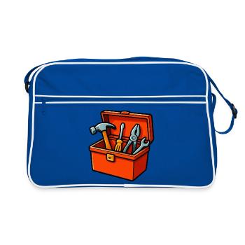 Toolbox - Sac Retro - bleu/blanc - Devant