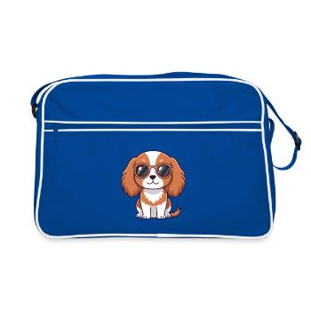 Chiot chic lunettes soleil - Sac Retro - bleu/blanc - Devant