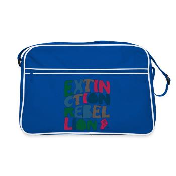 Extinction rebellion retro - Retro Bag - blue/white - Front
