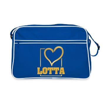 Cadeau pour Lotta - Sac Retro - bleu/blanc - Devant