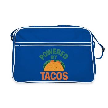 Propulsé par Tacos - Sac Retro - bleu/blanc - Devant