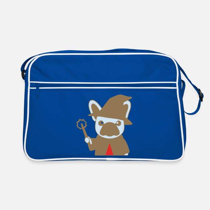 Frenchie Wizard Magician Colorful Retro Bag