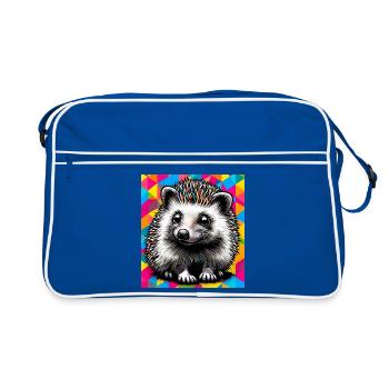 hérisson - Sac Retro - bleu/blanc - Devant