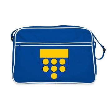 Blason de la Brie - Sac Retro - bleu/blanc - Devant