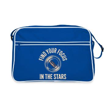 Trouvez votre attention dans les étoiles - Sac Retro - bleu/blanc - Devant