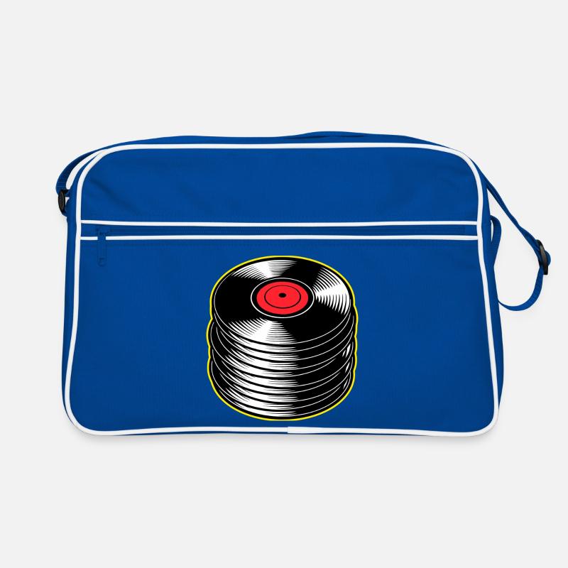Vinyl Albums Stack Retro Bag