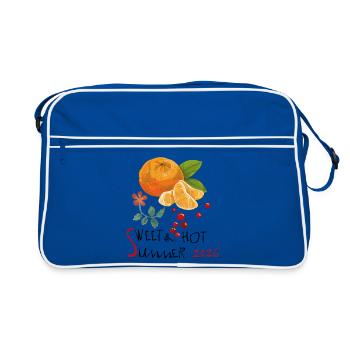 Sweet Summer 2026 - Retro Tasche - Blau/Weiß - Vorne