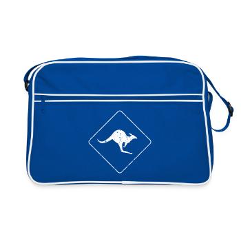 Kangaroo - Retro Bag - blue/white - Front