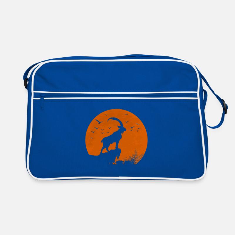 Mondroter Steinbock Retro Tasche