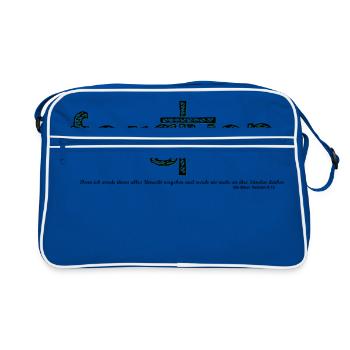 forgiven - Retro Bag - blue/white - Front