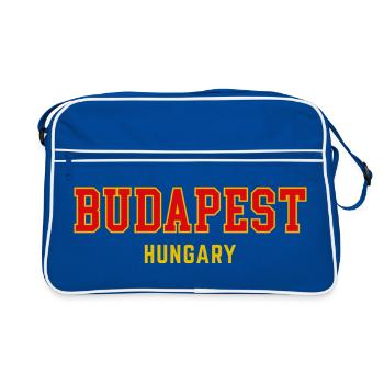 Budapest City Pride Varsity - Retro Bag - blue/white - Front