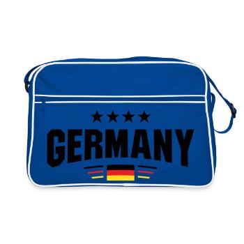 Germany Fan Curve - Retro Bag - blue/white - Front