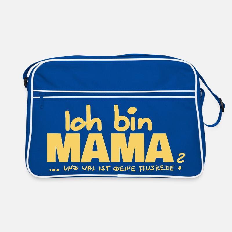 Ich bin Mama Mutterschaft Statement Retro Tasche
