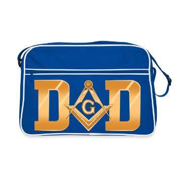 Illuminati Freemasons - Retro Bag - blue/white - Front