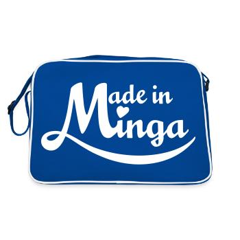 Made in Minga - for real Münchner Kindl! - Retro Bag - blue/white - Back