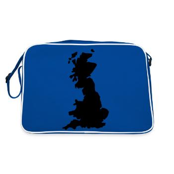 england england Länder1 - Retro Tasche - Blau/Weiß - Hinten