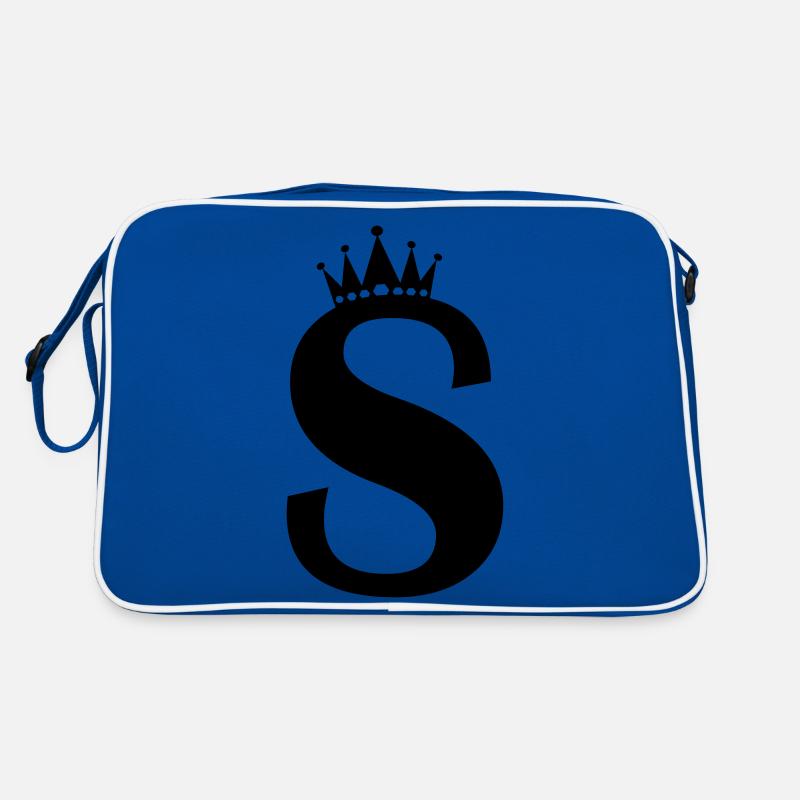 lettre S couronne Sac Retro