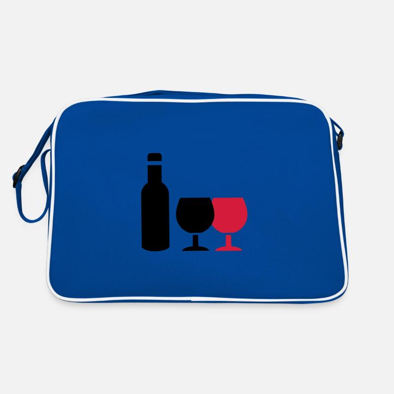 Wein Icon Retro Tasche
