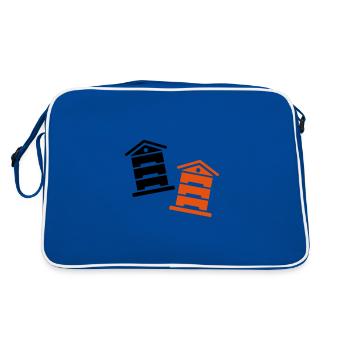 Honey Beekeeper - Retro Bag - blue/white - Back