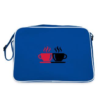 Coffee cup - Retro Bag - blue/white - Back