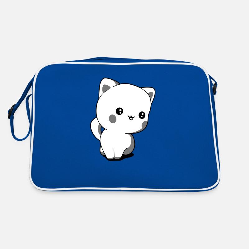 Chibi kawaii kitten Retro Bag