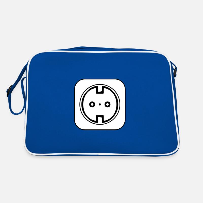 Electrical Socket Symbol Electrician Retro Bag