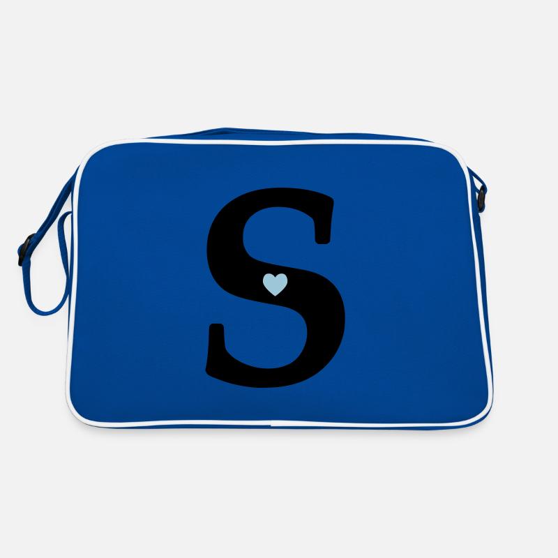 Buchstabe S Anfangsbuchstabe Retro Tasche