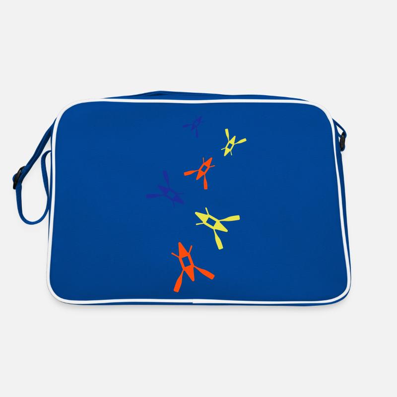 Kanu Bunt - Retro Tasche - Blau/Weiß