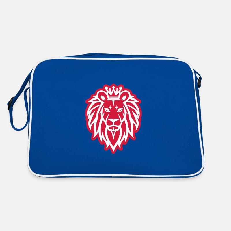Lion Icon Head Crown Retro Bag