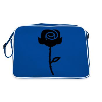 Symbole de la rose - Sac Retro - bleu/blanc - Dos