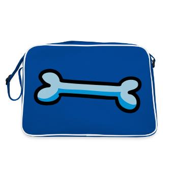 os coloré os de chien idée cadeau chien - Sac Retro - bleu/blanc - Dos