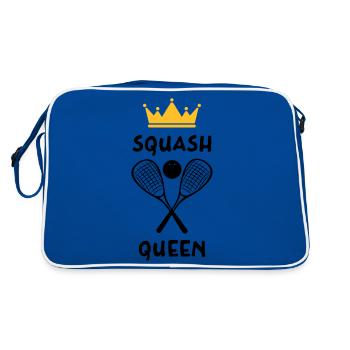 La Reine du Squash - Squash Queen - Sac Retro - bleu/blanc - Dos